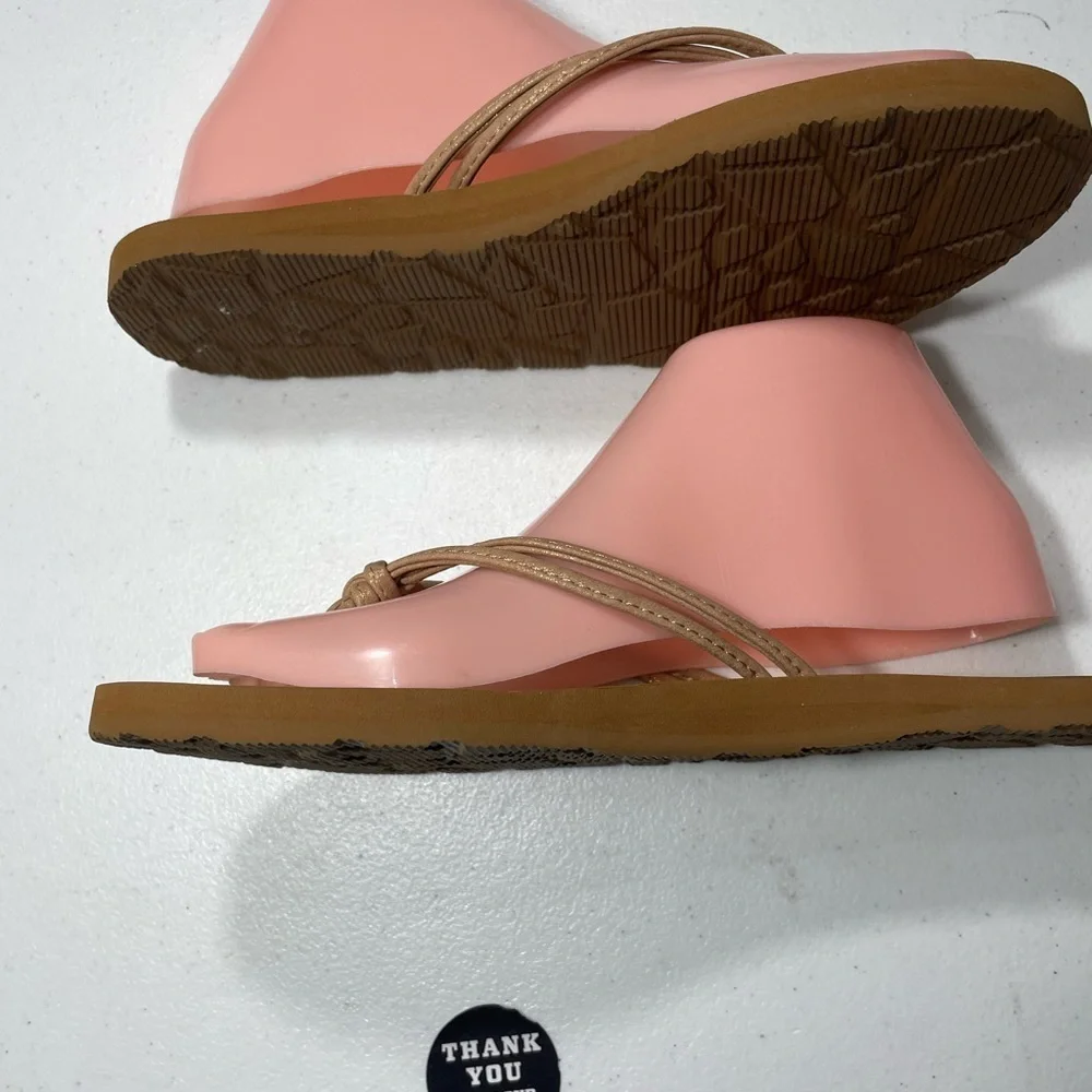 Volcom Tan Rope Sandals Size 8 SB-AG